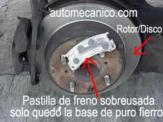 Toyota / rotor de frenos - sobreusado