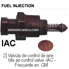 TBI - Fuel injection - IAC - Idle Air control valve