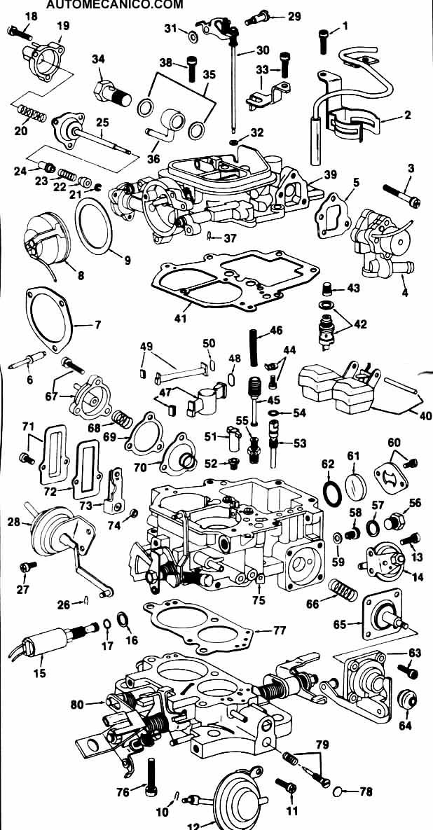 diagrama de carburador de toyota corolla 87 #6