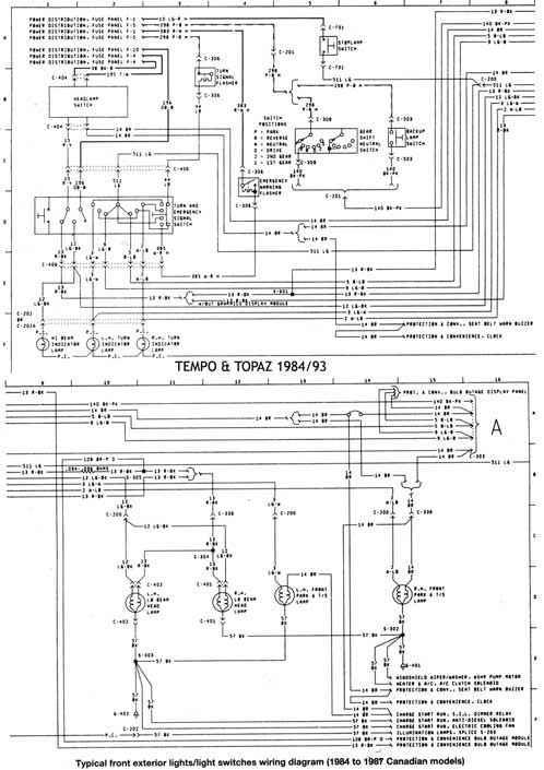 Topaz Wiring Diagram - Complete Wiring Schemas