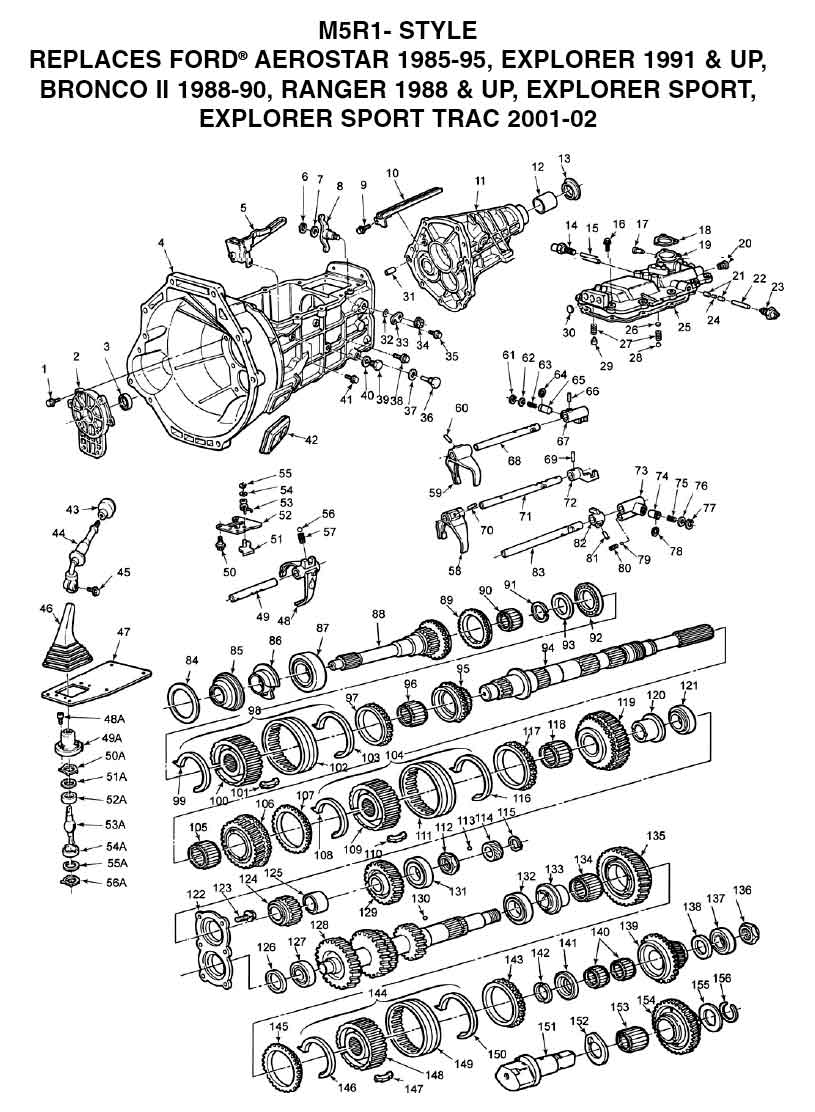 Ford - Caja de Velocidades Manual - Standard Transmission 