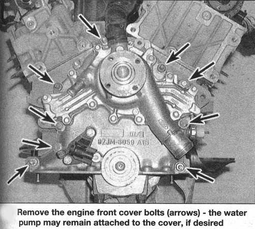 Como quitar la bomba de agua de una ford ranger #9